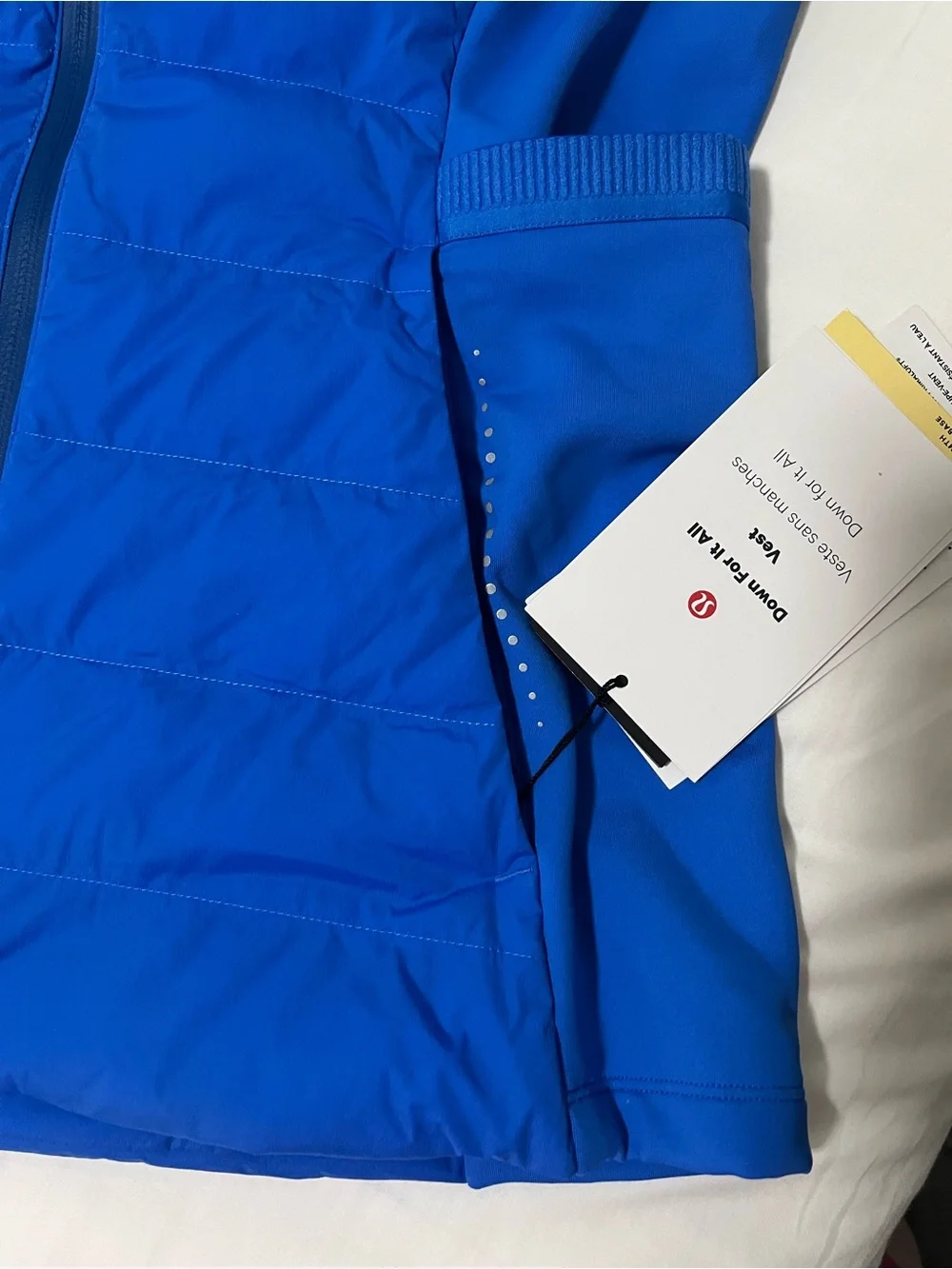 Lululemon NWT Down For It All Vest Pipe Dream Blue 8